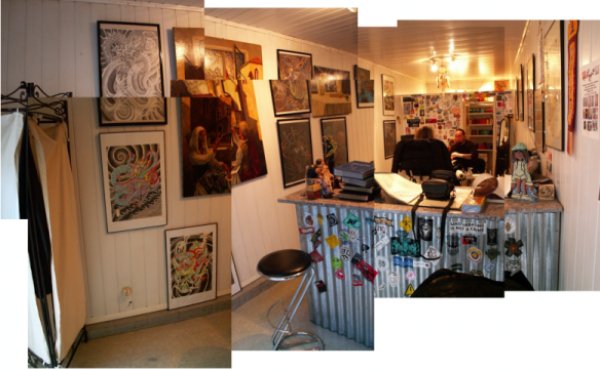 The Shop. Some pictures of Missin'Ink Tattoo shop in Bergerac (Dordogne, 